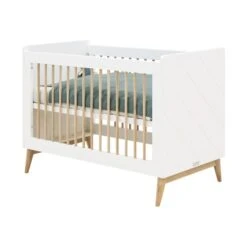 Bopita Paris Ledikant Wit / Eiken 60 X 120 Cm -Kindermeubels Winkel 11419351 bed 60x120 paris 3d t 8845