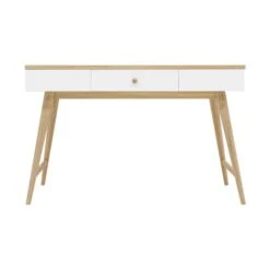 Bopita Paris Bureau Wit / Eiken
