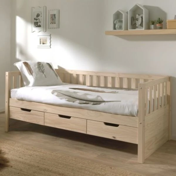 Vipack Fritz Kajuitbed Met Laden Milky Pine 90 X 200 Cm 2 Vipack Fritz Kajuitbed Met Laden Milky Pine 90 X 200 Cm - Afbeelding 2