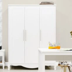 Bopita Elena Kledingkast 3-Deurs Wit -Kindermeubels Winkel 3 deurskast elena wit 1 8e4a