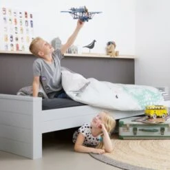 Woood Dennis Bed Beton Grey 90 X 200 Cm -Kindermeubels Winkel 8714713052578 5 434f