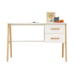 Bopita Fenna Bureau - Wit / Naturel -Kindermeubels Winkel Bopita Fenna Bureau Wit Naturel 4 8e1f