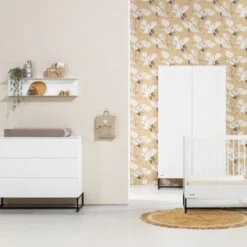 Kidsmill Modular 2 Commode 1D / 2L Mat Wit - Zwart - Mat Wit -Kindermeubels Winkel Modular wit juniorzijde SFEER nieuw 9b22