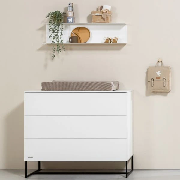 Kidsmill Modular 2 Commode 3L Mat Wit - Zwart - Mat Wit 3 Kidsmill Modular 2 Commode 3L Mat Wit - Zwart - Mat Wit - Afbeelding 3