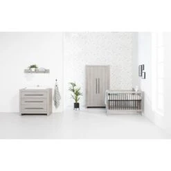 Europe Baby Vittoria Commode Grijs / Zwart -Kindermeubels Winkel basicline vittoria babykamer grijs zwart ab6a
