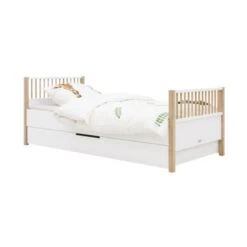 Bopita Mika Bed Wit / Eiken 90 X 200 Cm -Kindermeubels Winkel bed 90x200 mika white oak 6 1 2 04af