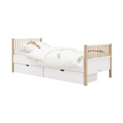 Bopita Mika Bed Wit / Eiken 90 X 200 Cm -Kindermeubels Winkel bed 90x200 mika white oak 8 2 52b9