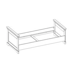 Kidsmill Chateau Bed Wit 90 X 200 Cm -Kindermeubels Winkel bed chateau wit 90 x 200 cm tekening 2dff
