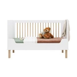 Bopita Mika Ledikant Wit / Eiken 70 X 140 Cm -Kindermeubels Winkel bench bed 70x140 mika white oak 6 ec1c