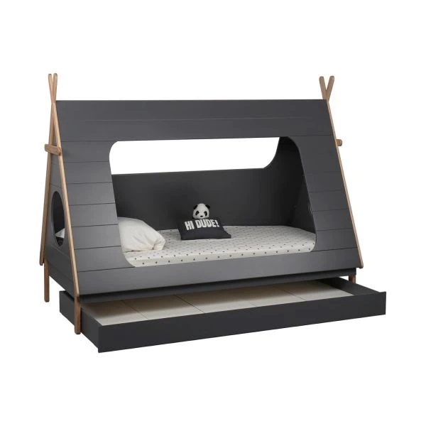 BLN Kids Tipi Bed Grijs Incl. Bedlade 90 X 200 Cm 1 BLN Kids Tipi Bed Grijs Incl. Bedlade 90 X 200 Cm