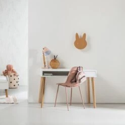 BLN Kids Sacha Bureau White / Natural -Kindermeubels Winkel bln kids sacha bureau white natural 567a