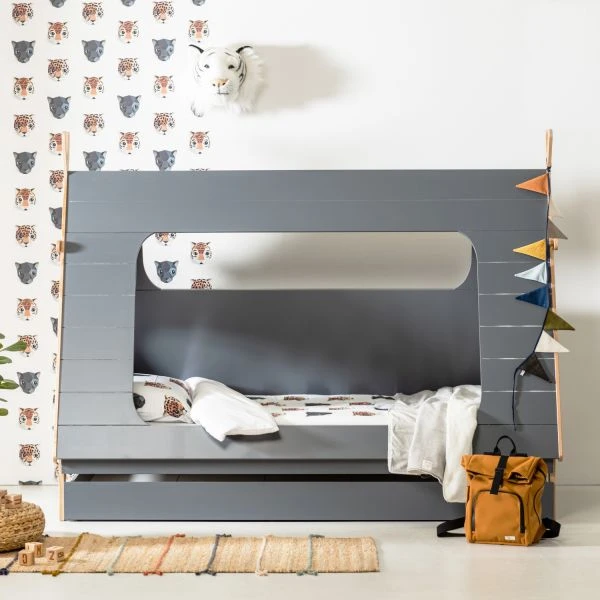 BLN Kids Tipi Bed Grijs Incl. Bedlade 90 X 200 Cm 3 BLN Kids Tipi Bed Grijs Incl. Bedlade 90 X 200 Cm - Afbeelding 3