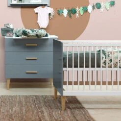 Bopita Emma Babybed Wit / Grijs 60 X 120 Cm -Kindermeubels Winkel bopita emma commode sfeer 365f