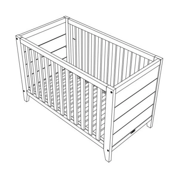 Bopita Job Babybed Vintage Honey 60 X 120 Cm - Afbeelding 4