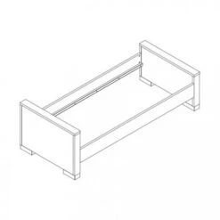 Kidsmill Brent Wit Bed 90 X 200 -Kindermeubels Winkel brent bed tekening 1 64b4