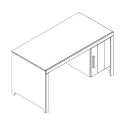 Vipack Erik Bureau Wit -Kindermeubels Winkel bureau wit tekening 6d2a