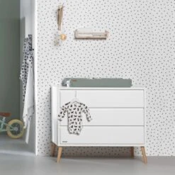 Europe Baby Sterre Commode Wit -Kindermeubels Winkel commode 8 99a8