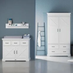 Kidsmill Savigno Commode Wit Met Kruis -Kindermeubels Winkel commode en kast 0414