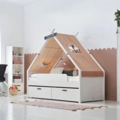 Cool Kids Tipibed Wit 90 X 200 Cm -Kindermeubels Winkel cool kids tipibed wit 90 x 200 cm rainbow sfeer 4323