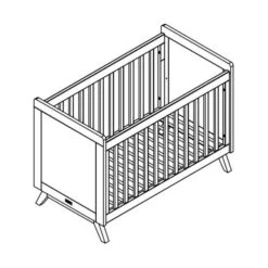 Bopita Fenna Babybed Wit / Naturel 60 X 120 Cm -Kindermeubels Winkel fenna babybed tekening 6f94