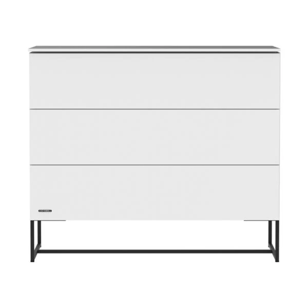 Kidsmill Modular 2 Commode 3L Mat Wit - Zwart - Mat Wit 1 Kidsmill Modular 2 Commode 3L Mat Wit - Zwart - Mat Wit