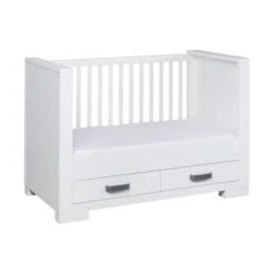 Kidsmill Brent Babybed Met Lade Wit 70 X 140 Cm -Kindermeubels Winkel kidsmill brent babybed met lade wit 70 x 140 cm 1 1346