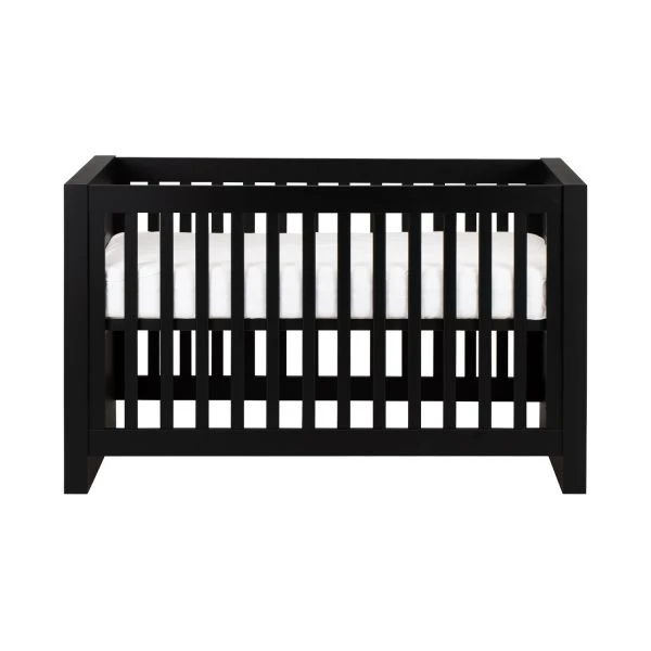 Kidsmill Long Island Babybed Zwart / Oldwood 60 X 120 Cm - Afbeelding 2