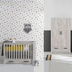 Kidsmill Sem Nautic Babybed Met Lade Grijs 60 X 120 Cm -Kindermeubels Winkel kidsmill sem nautic babykamer grijs bed 70 x 140 cm commode kast 4 4 f049