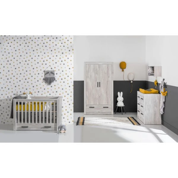 Kidsmill Sem Nautic Babybed Met Lade Grijs 60 X 120 Cm - Afbeelding 4