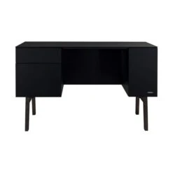 Kidsmill Sixties Bureau Zwart Mat / Walnoot