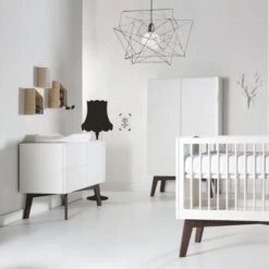 Kidsmill Sixties Commode Wit Mat / Walnoot -Kindermeubels Winkel kidsmill sixties commode wit mat walnoot da55