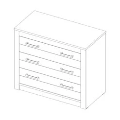 Kidsmill Sem Nautic Grijs Commode -Kindermeubels Winkel knipsel fjord chest d23e