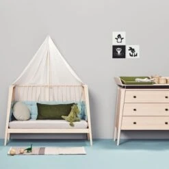 Leander Linea Babybed Beech -Kindermeubels Winkel leander linea babybed beech 4 6b9d