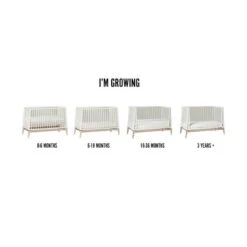 Leander Luna Babybed White / Oak 60 X 120 Cm -Kindermeubels Winkel leander luna 1 7bc0