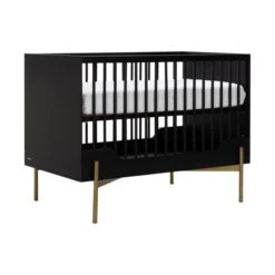 Kidsmill Boutique Babybed Zwart / Bras 60 X 120 Cm -Kindermeubels Winkel ledikant boutique 2 3 a711