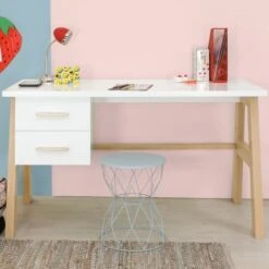 Bopita Lisa Bureau Wit / Naturel -Kindermeubels Winkel lisa sfeer bureau 20fa