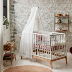 Leander Luna Babybed White / Oak 70 X 140 Cm -Kindermeubels Winkel luna bed wit 2 c2a2