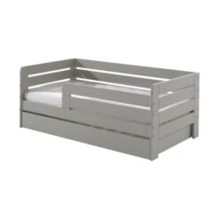 Vipack Toddler Ledikant Horizontaal Grijs 70 X 140 Cm -Kindermeubels Winkel pbbe7115 vipack toddler peuterbed 71 grijs lade b9e7