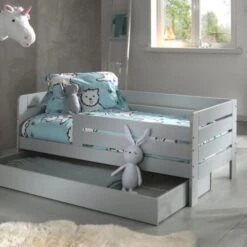 Vipack Toddler Ledikant Horizontaal Grijs 70 X 140 Cm -Kindermeubels Winkel pbbe7115 vipack toddler peuterbed 71 grijs sfeer lade b7f9