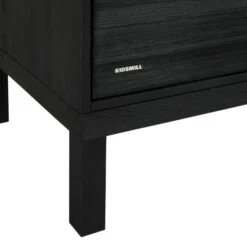 Kidsmill Pure Wood Commode Zwart Geborsteld -Kindermeubels Winkel pure wood zwart commode detail1 1 b2ff