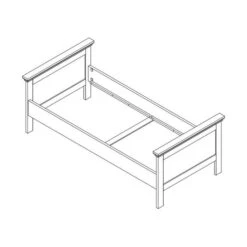 Kidsmill Savigno Bed Wit 90 X 200 Cm -Kindermeubels Winkel savigno bed 90 x 200 cm tekening 3 1b6c