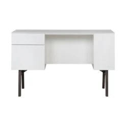 Kidsmill Sixties Bureau Wit Mat / Walnoot