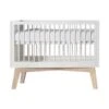 Kidsmill Sixties Babybed Wit Mat / Naturel 70 X 140 Cm