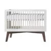 Kidsmill Sixties Babybed Wit Mat / Walnoot 70 X 140 Cm