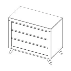 Bopita Anne Commode Wit -Kindermeubels Winkel tekening commode anne c961