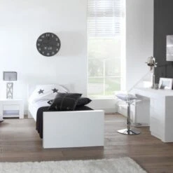 Kidsmill Alaska Bed Wit Mat 90 X 200 Cm -Kindermeubels Winkel tienerkamer alaska wit mat klein 1 2 2 7e55