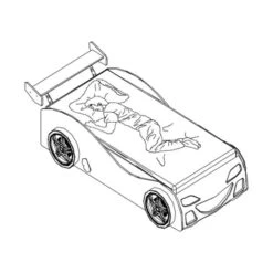 Vipack Brap Brap Autobed 90 X 200 Cm -Kindermeubels Winkel vipack brap brap autobed 90 x 200 cm tekening 8c8d