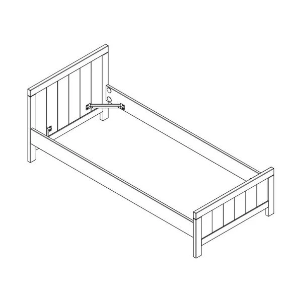 Vipack Erik Bed Wit 90 X 200 Cm 3 Vipack Erik Bed Wit 90 X 200 Cm - Afbeelding 3