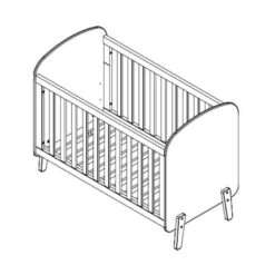 Vipack Kiddy Babybed Wit 60 X 120 Cm -Kindermeubels Winkel vipack kiddy babybed wit 60 x 120 cm tekening 3f73