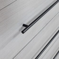 Europe Baby Vittoria Commode Grijs / Zwart -Kindermeubels Winkel vittoria grijs zwart detail 4 dab9